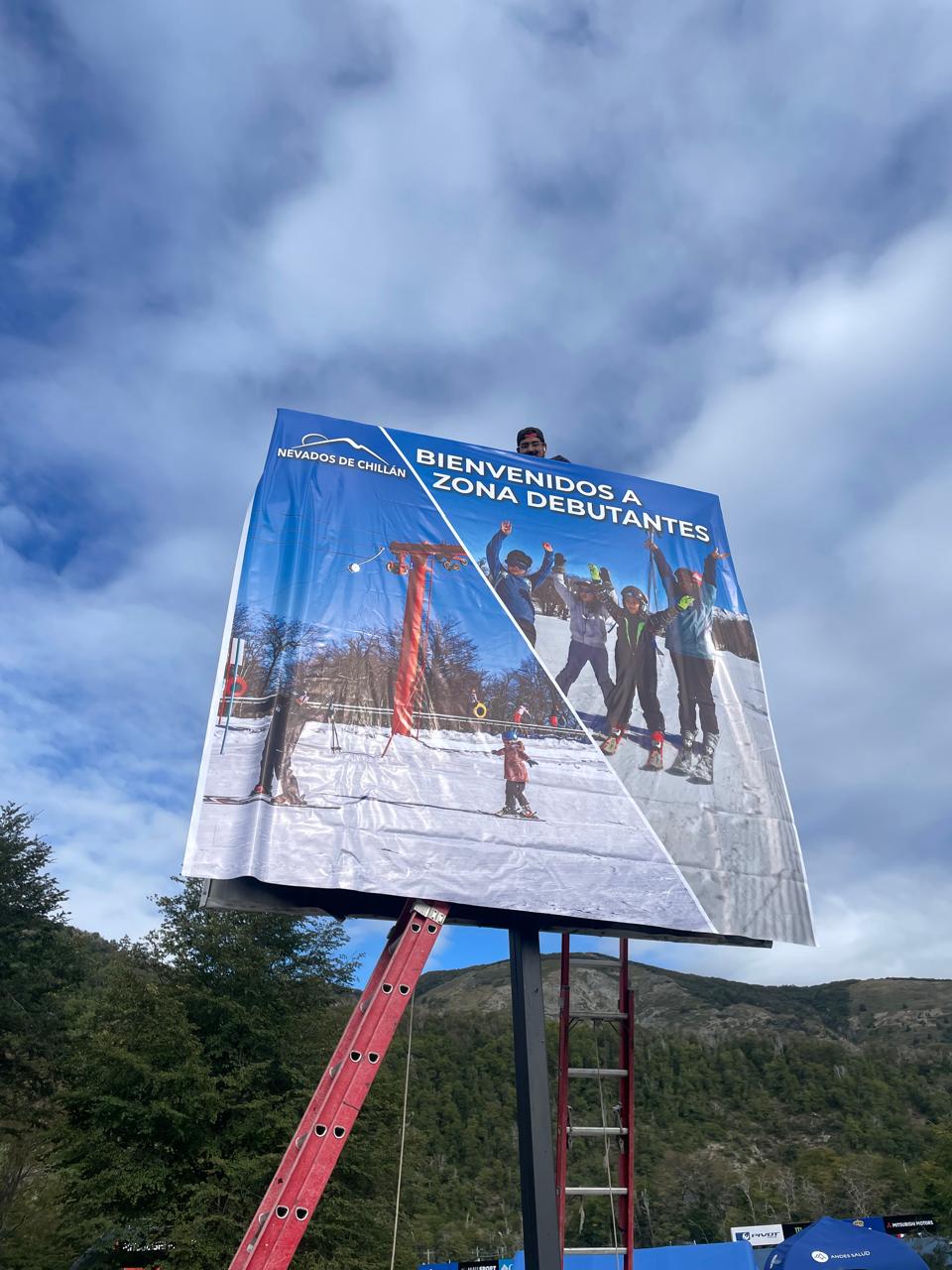 Pendón de gran formato Nevados de Chillán